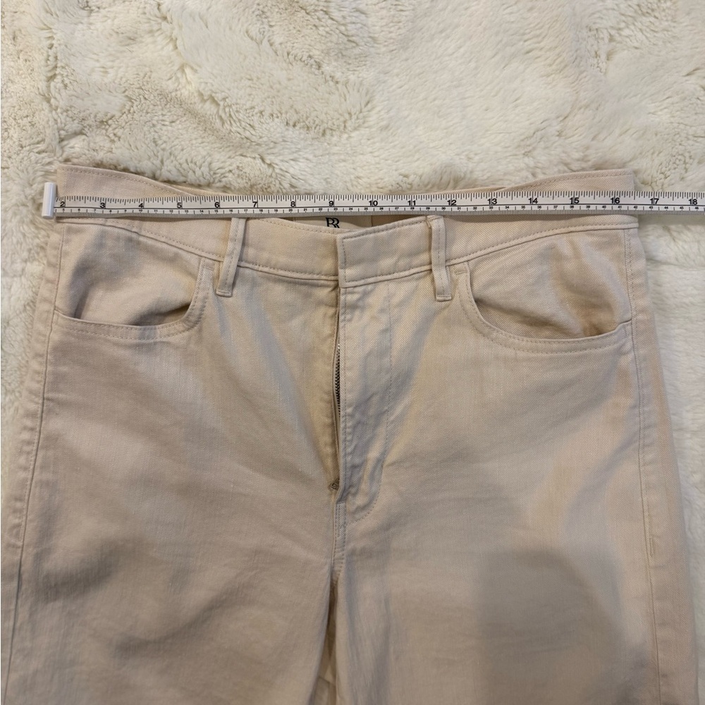 Banana Republic Minimalist High Rise Wide Leg Trousers Beige 28 - Picture 7 of 10